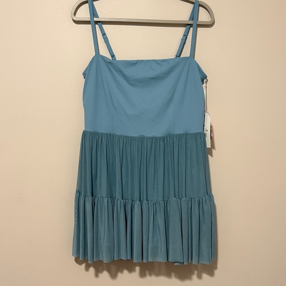 Blogilates Dresses & Skirts - NWT Dusty Blue Blogilates Tulle Athletic Dress